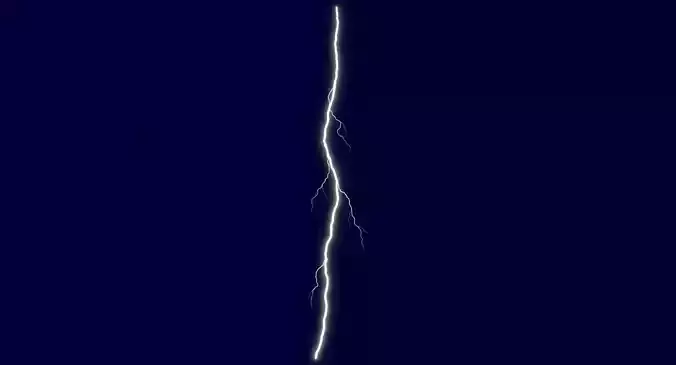 Realistic 3D Lightning CG-16 Low-poly 3D model