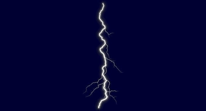 Realistic 3D Lightning CG-17 Low-poly 3D model