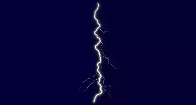 Realistic 3D Lightning CG-17 Low-poly 3D model