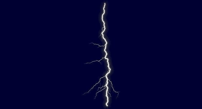 Realistic 3D Lightning CG-18 Low-poly 3D model