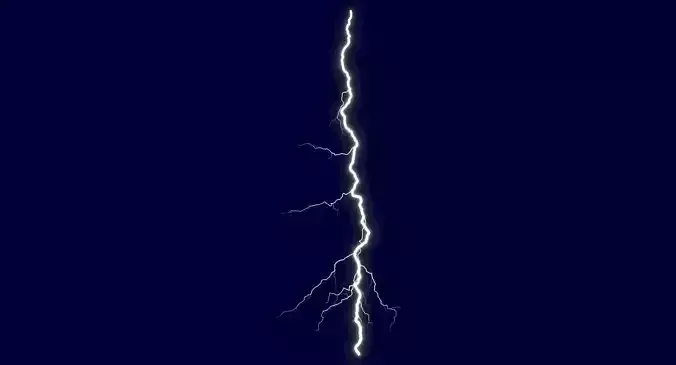 Realistic 3D Lightning CG-18 Low-poly 3D model