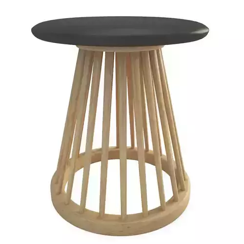Fan wooden stool Tom Dixon