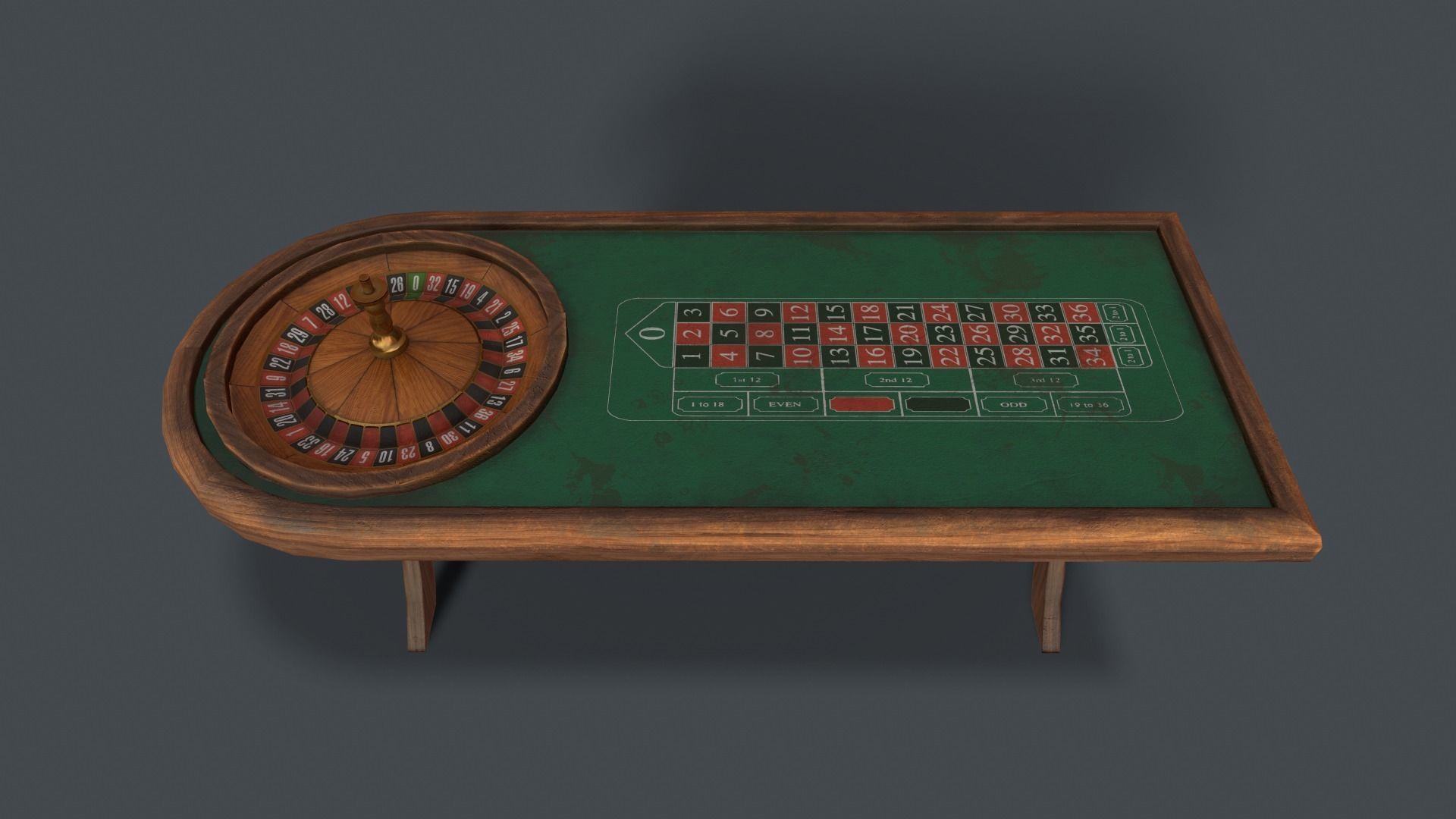 4K Low Poly Retro Casino Pack Low-poly 3D model_14