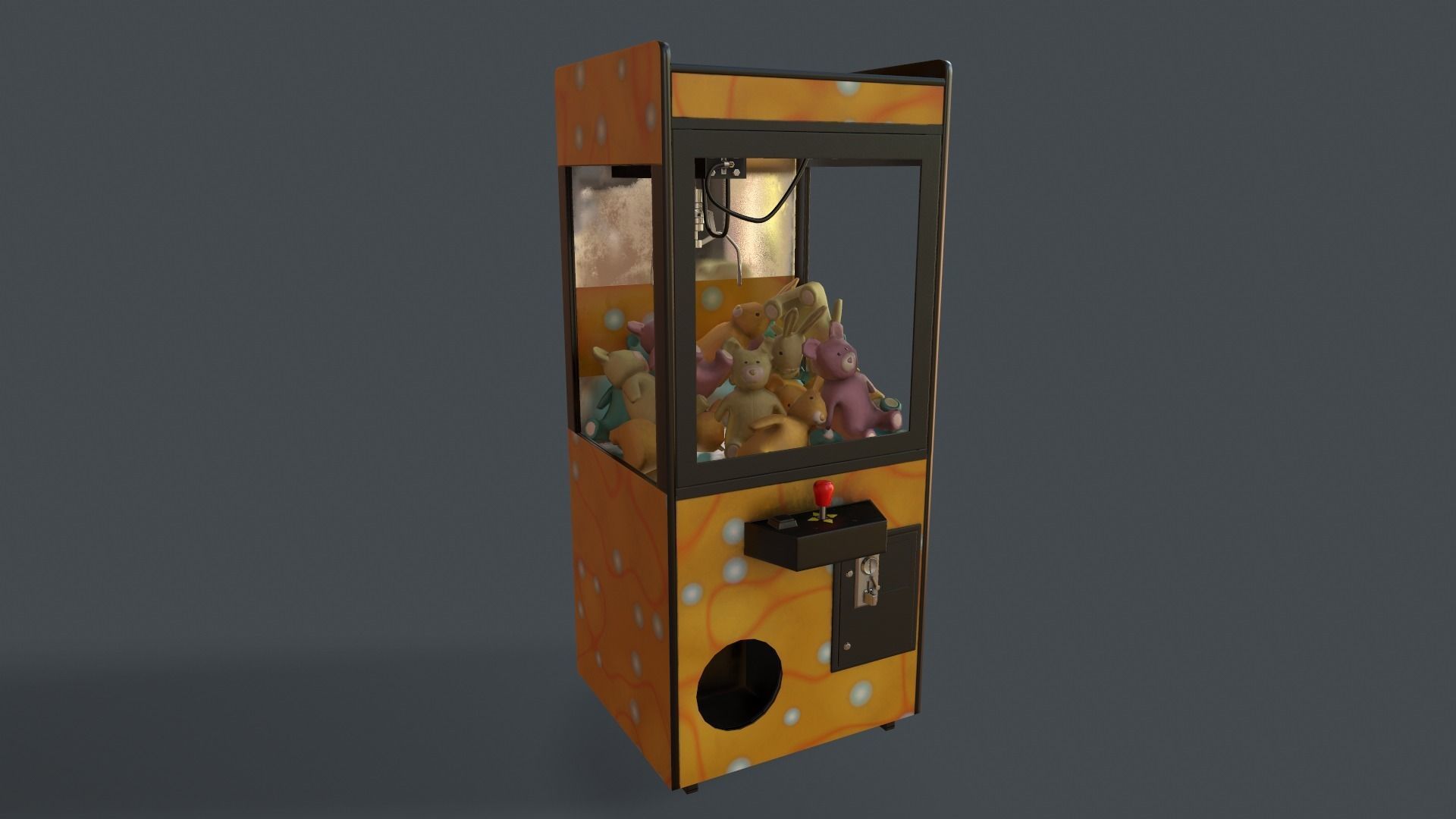 4K Low Poly Retro Casino Pack Low-poly 3D model_21