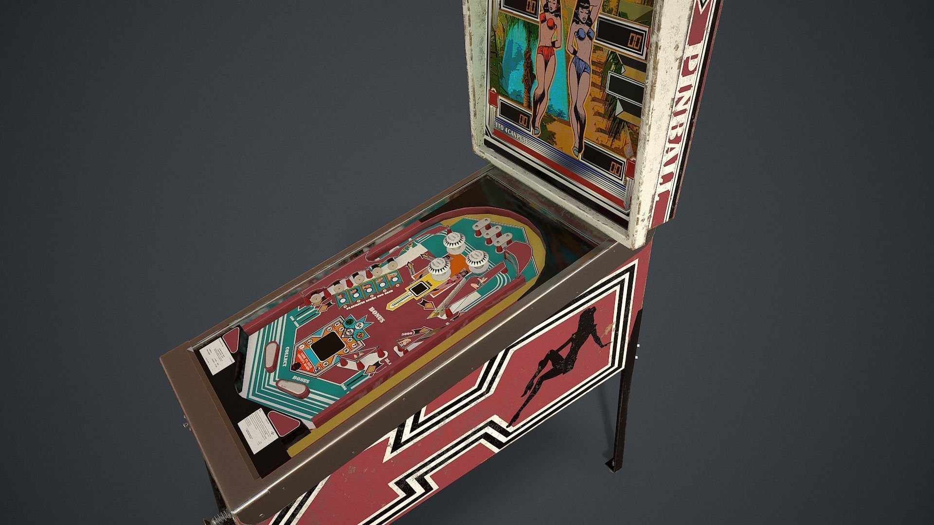 4K Low Poly Retro Casino Pack Low-poly 3D model_6
