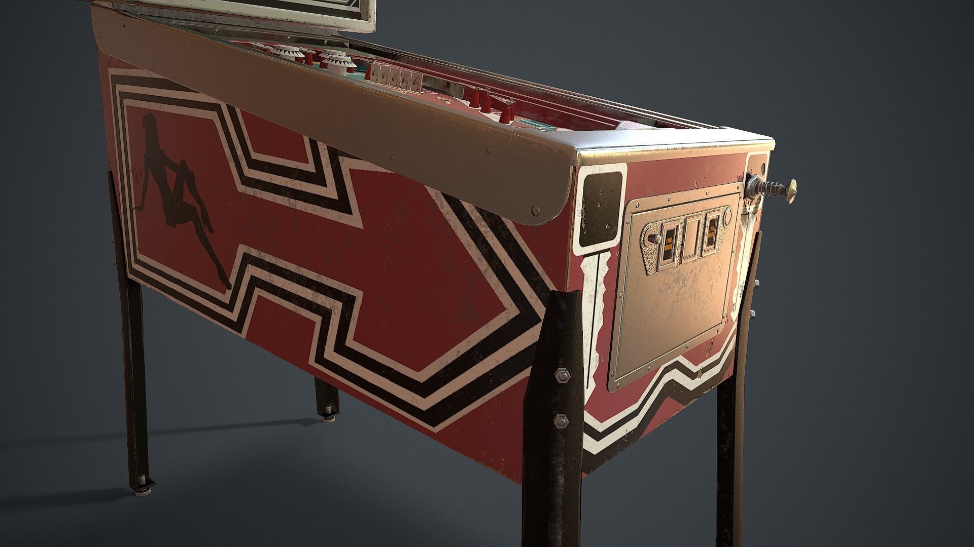 4K Low Poly Retro Casino Pack Low-poly 3D model_4