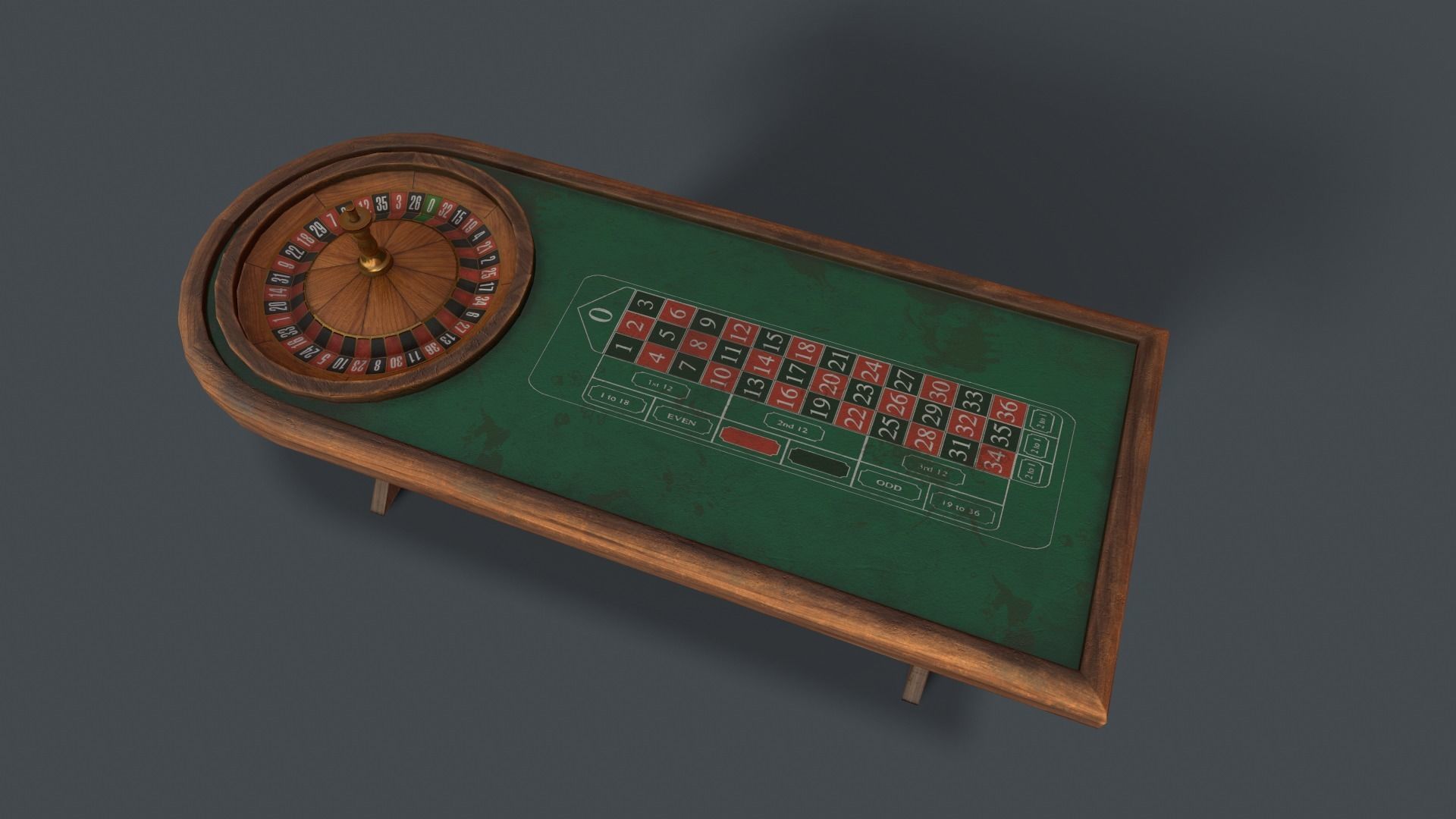 4K Low Poly Retro Casino Pack Low-poly 3D model_16