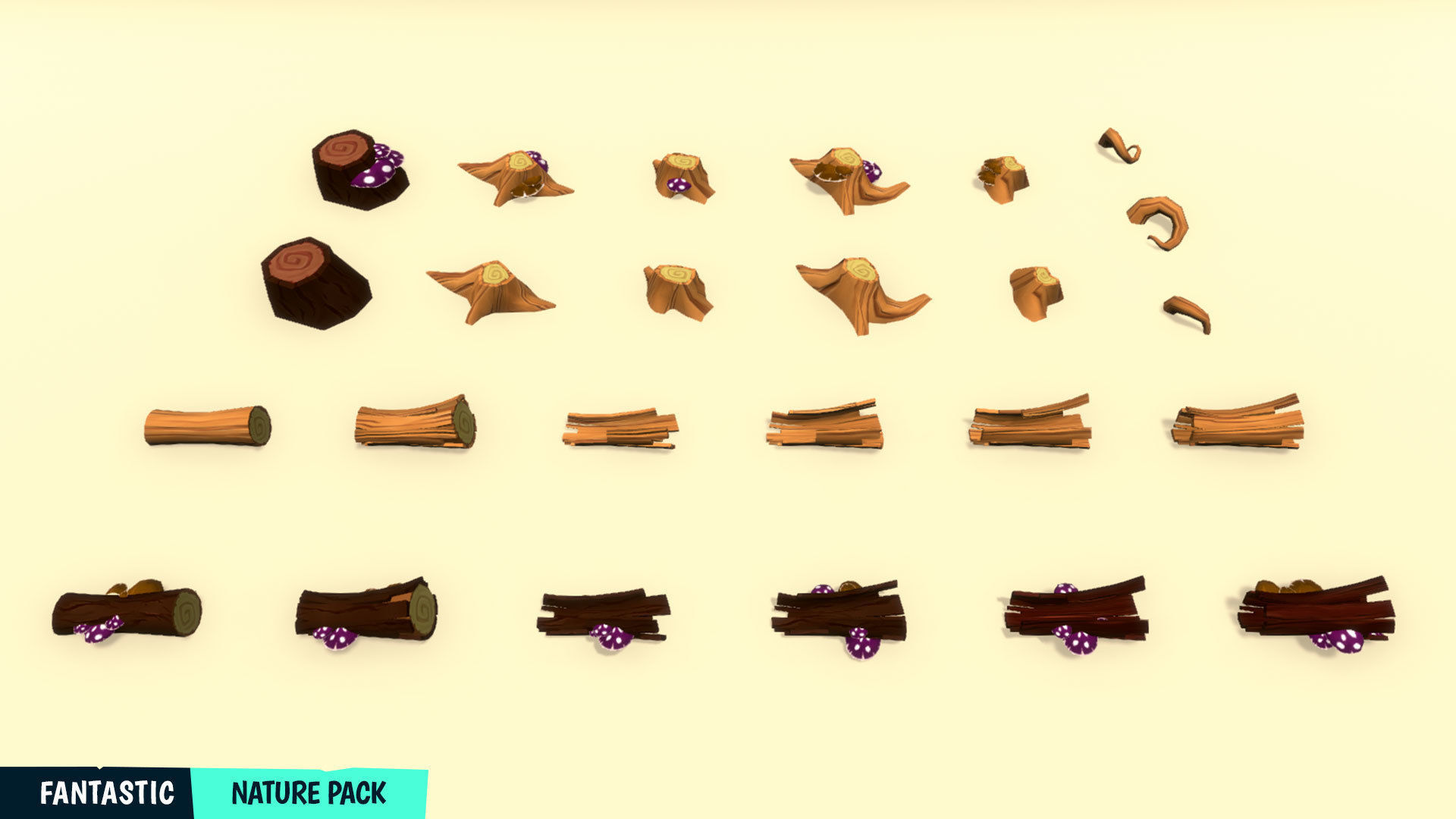 FANTASTIC - Nature Pack Low-poly 3D model_4