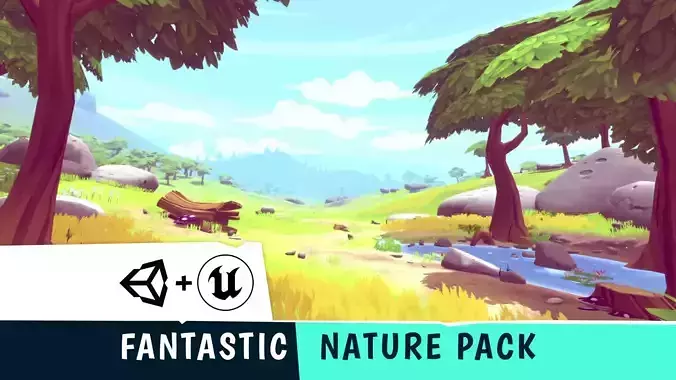 FANTASTIC - Nature Pack Low-poly 3D model