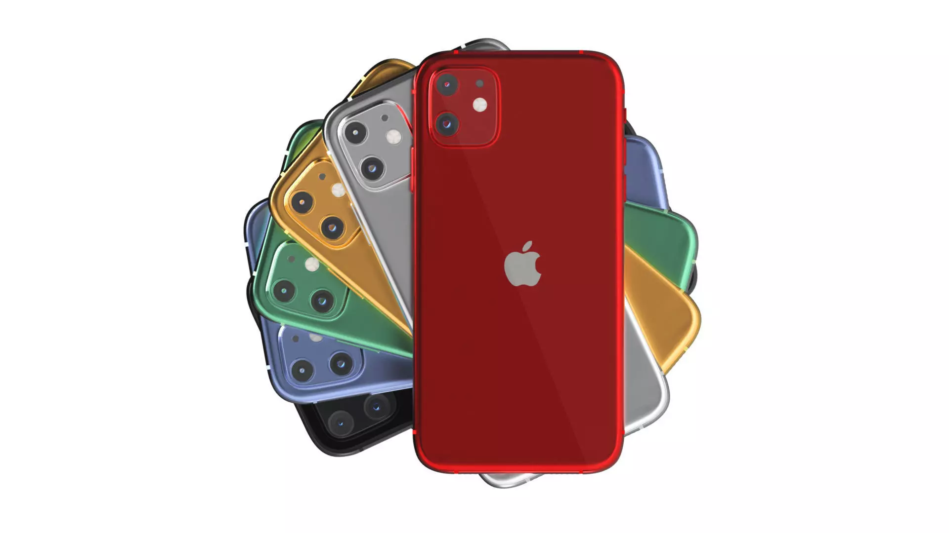 All colour Apple Iphone 11 3D model