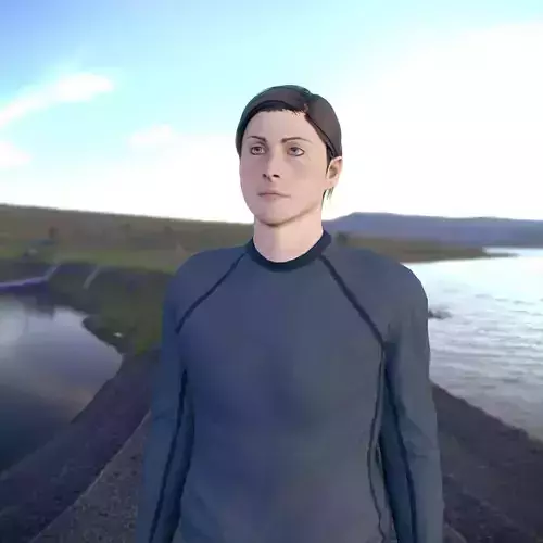 Young Male character casual model