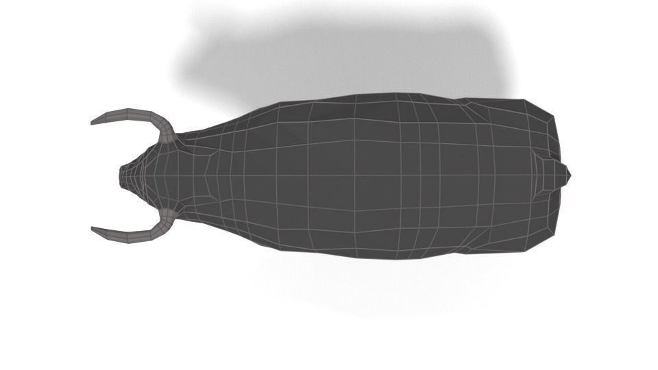 Low Poly Cartoon Bull Low-poly 3D model_15