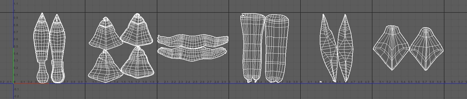 Medieval fantasy short sword Low-poly 3D model_15