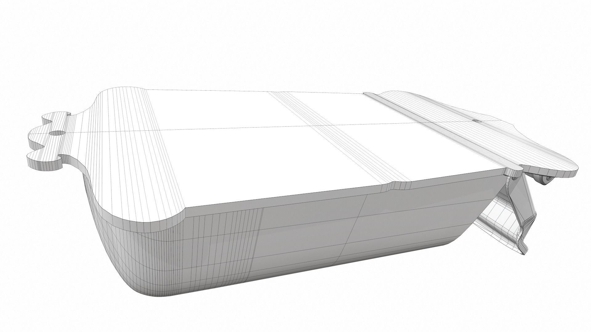 Metal mailbox Low-poly 3D model_9