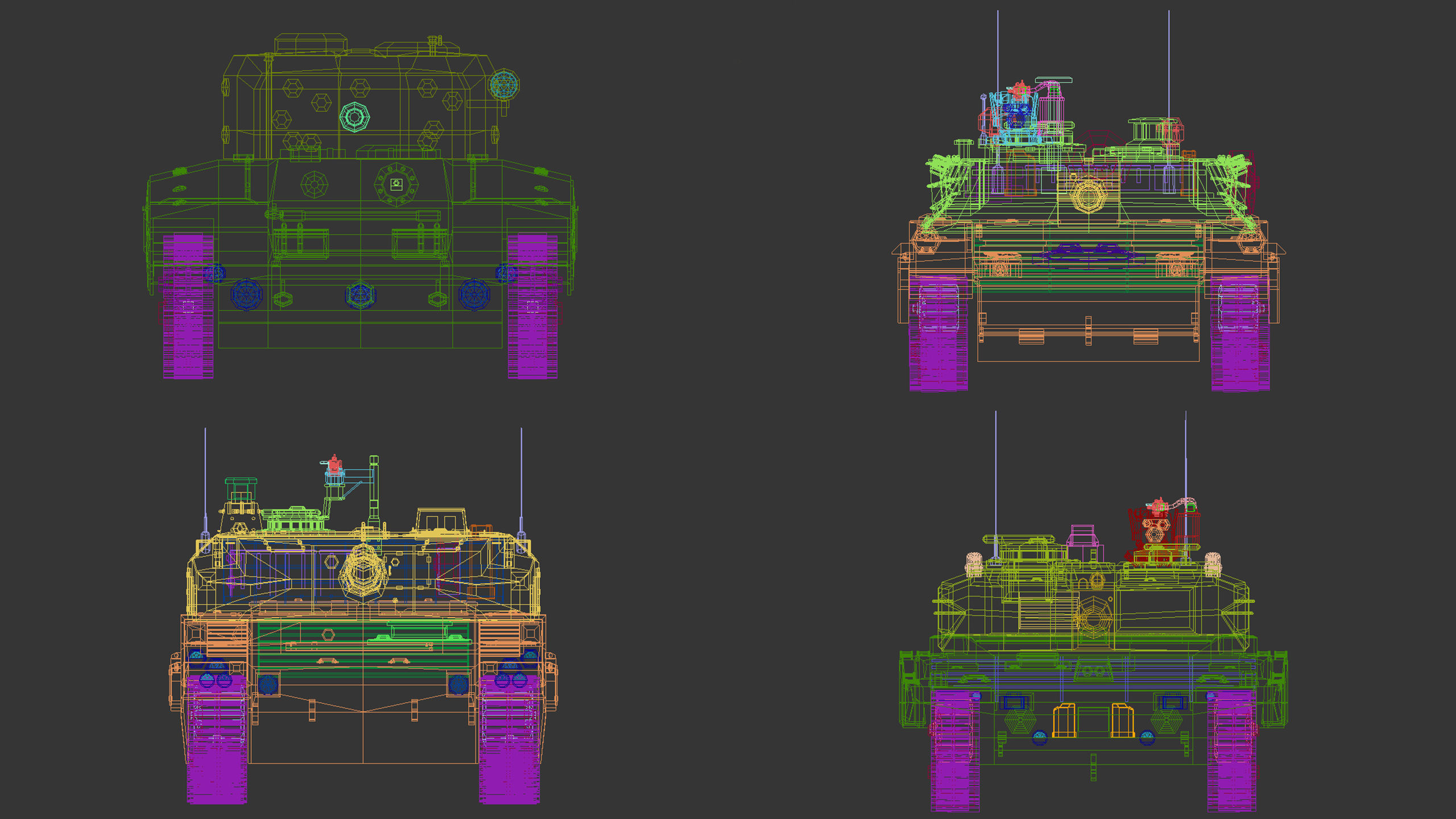 Low Poly Tank Pack 01 3D Model Collection_19