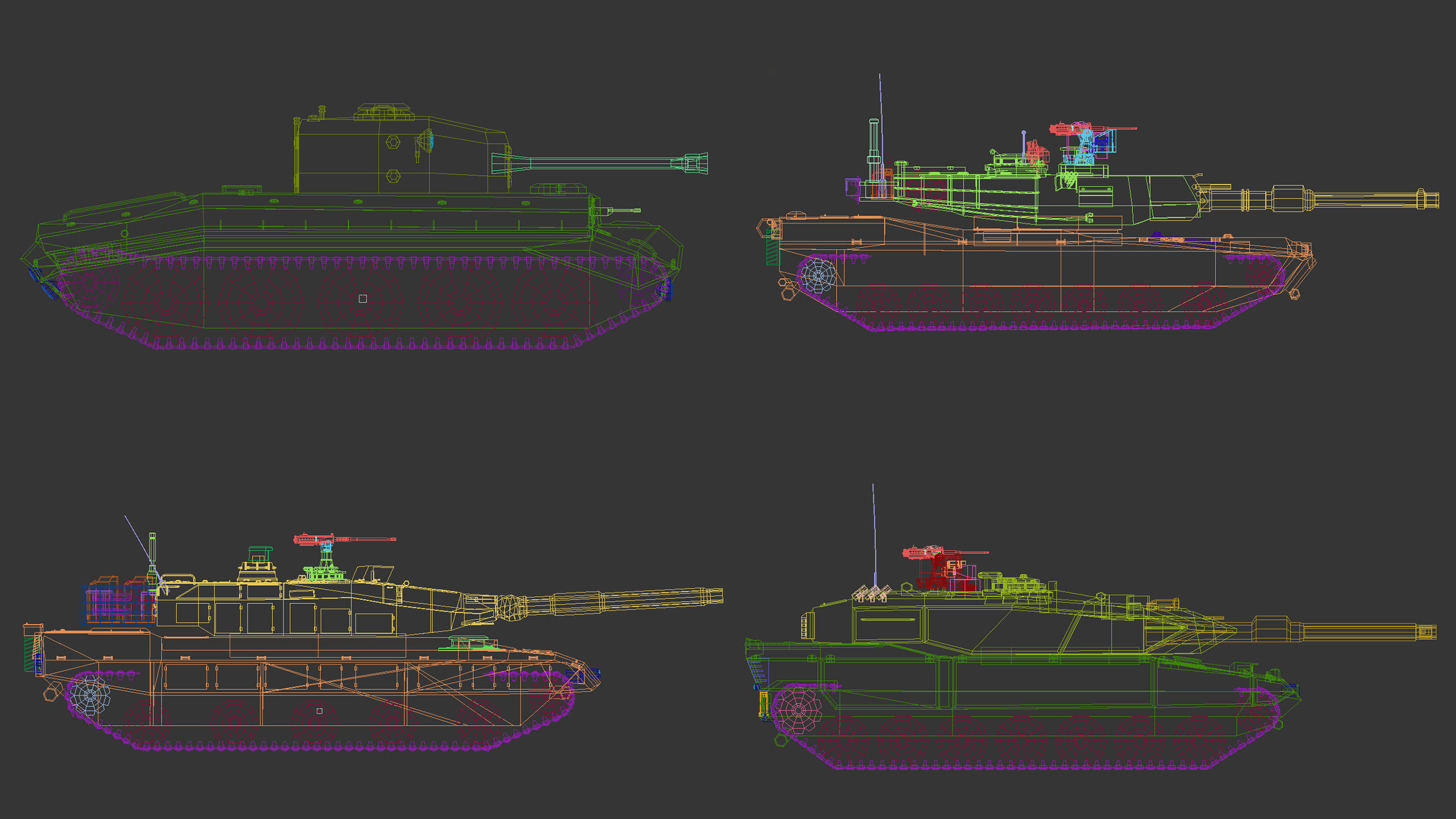 Low Poly Tank Pack 01 3D Model Collection_20
