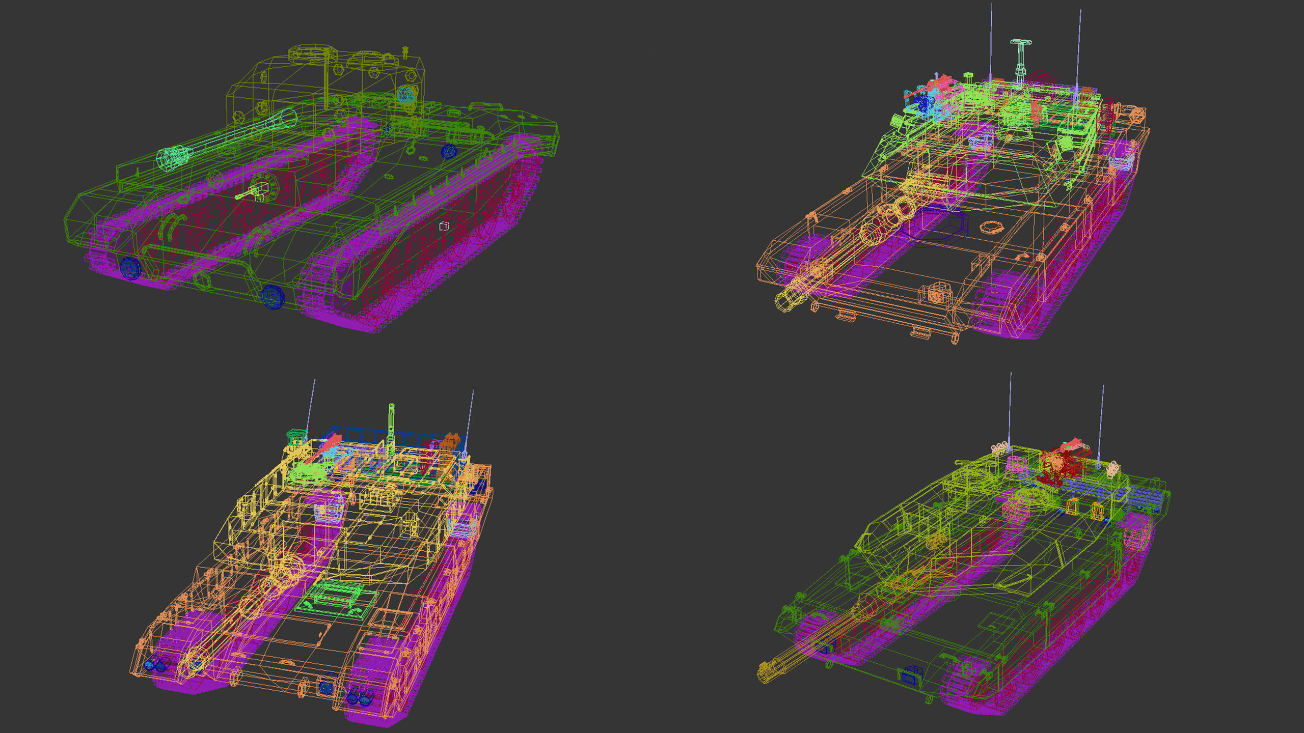 Low Poly Tank Pack 01 3D Model Collection_18