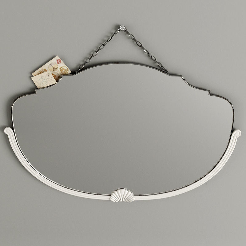 Mirror seashell wall 3D model_1