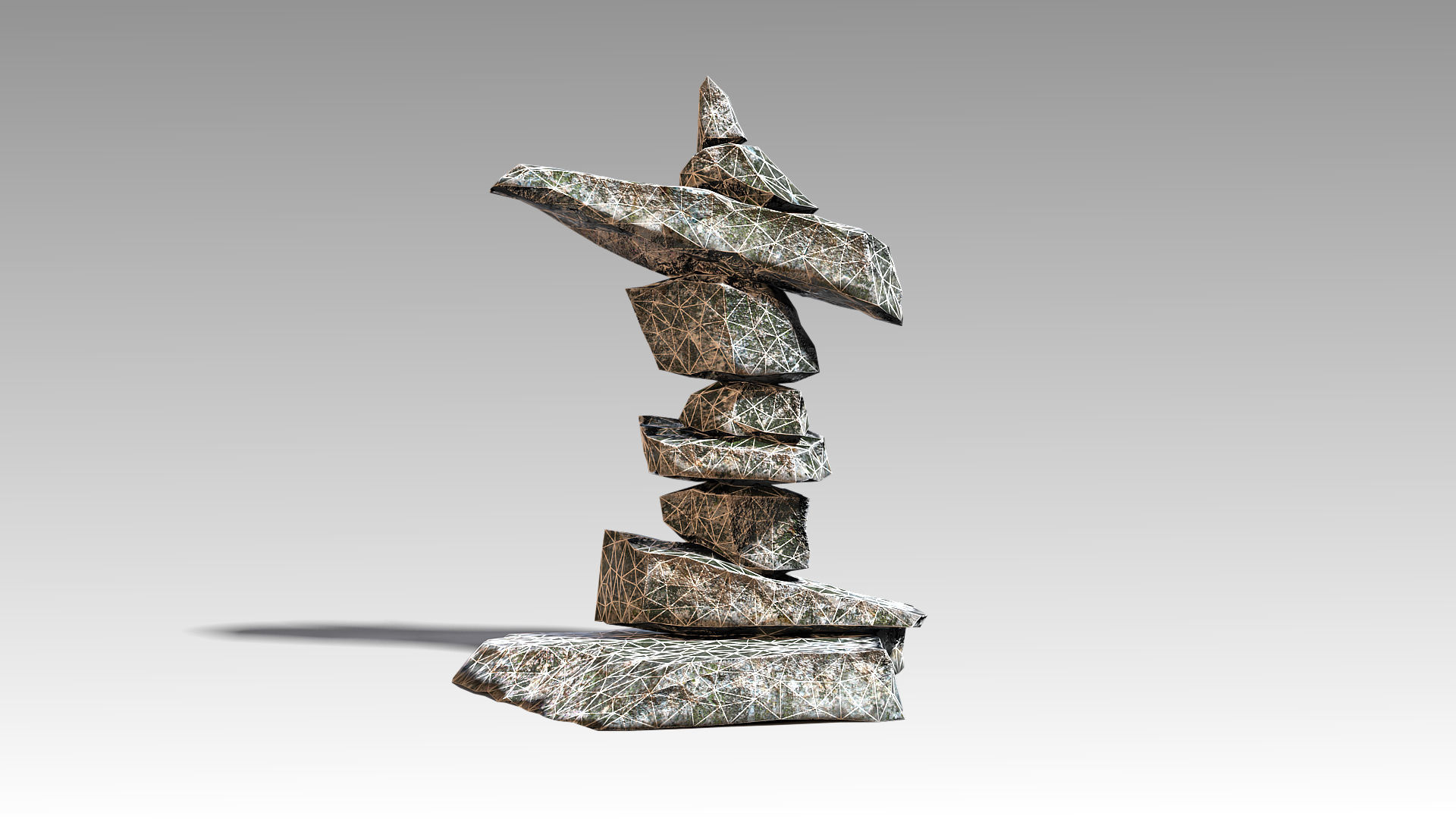 Stone 11 Set 01 PBR Low-poly 3D model_16