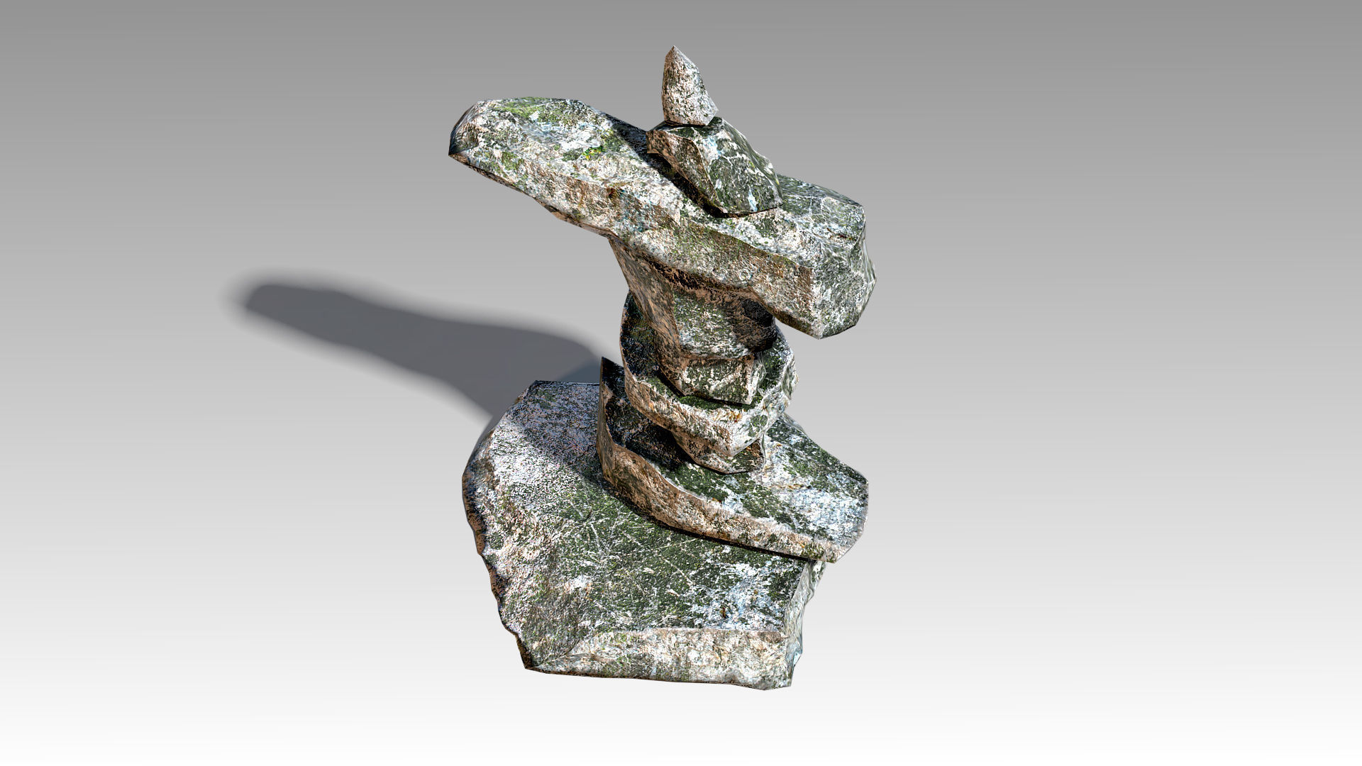 Stone 11 Set 01 PBR Low-poly 3D model_9