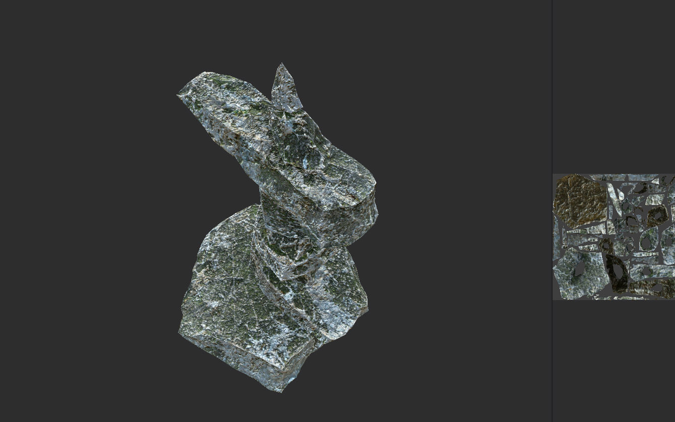 Stone 11 Set 01 PBR Low-poly 3D model_28