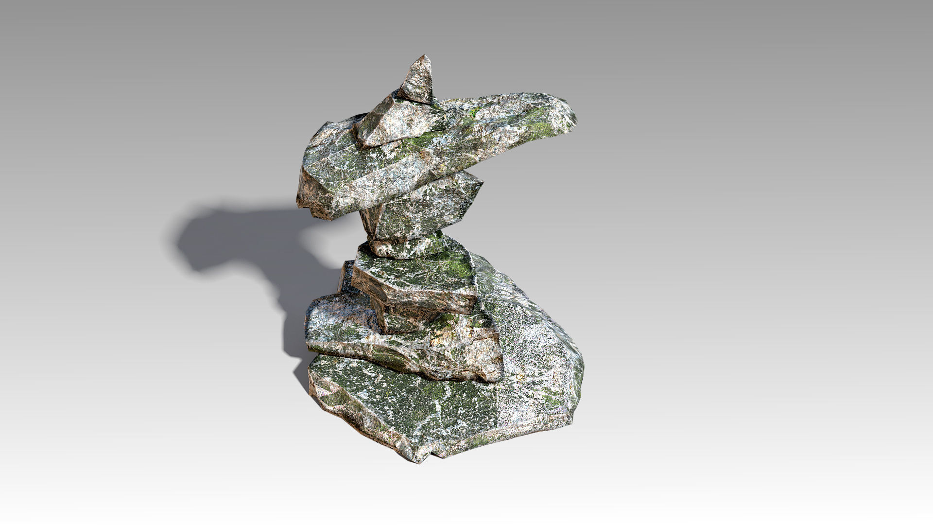 Stone 11 Set 01 PBR Low-poly 3D model_6