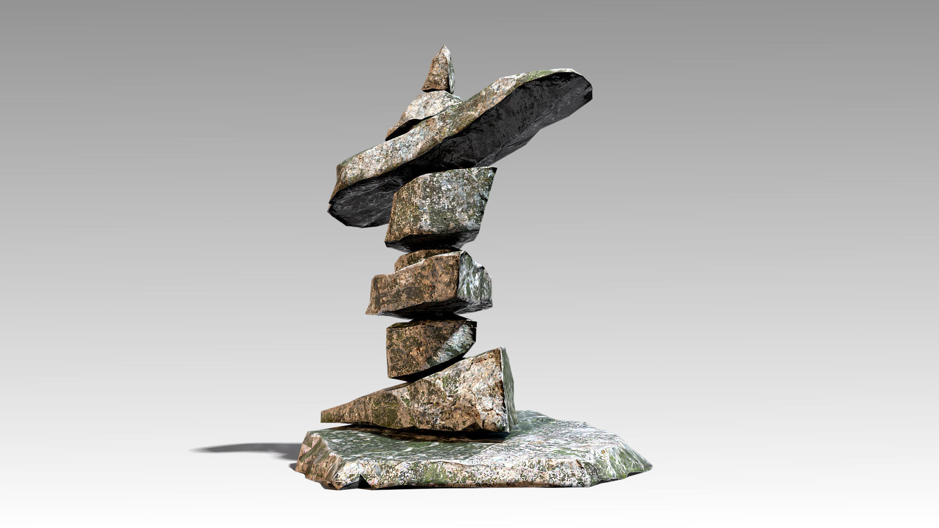 Stone 11 Set 01 PBR Low-poly 3D model_12