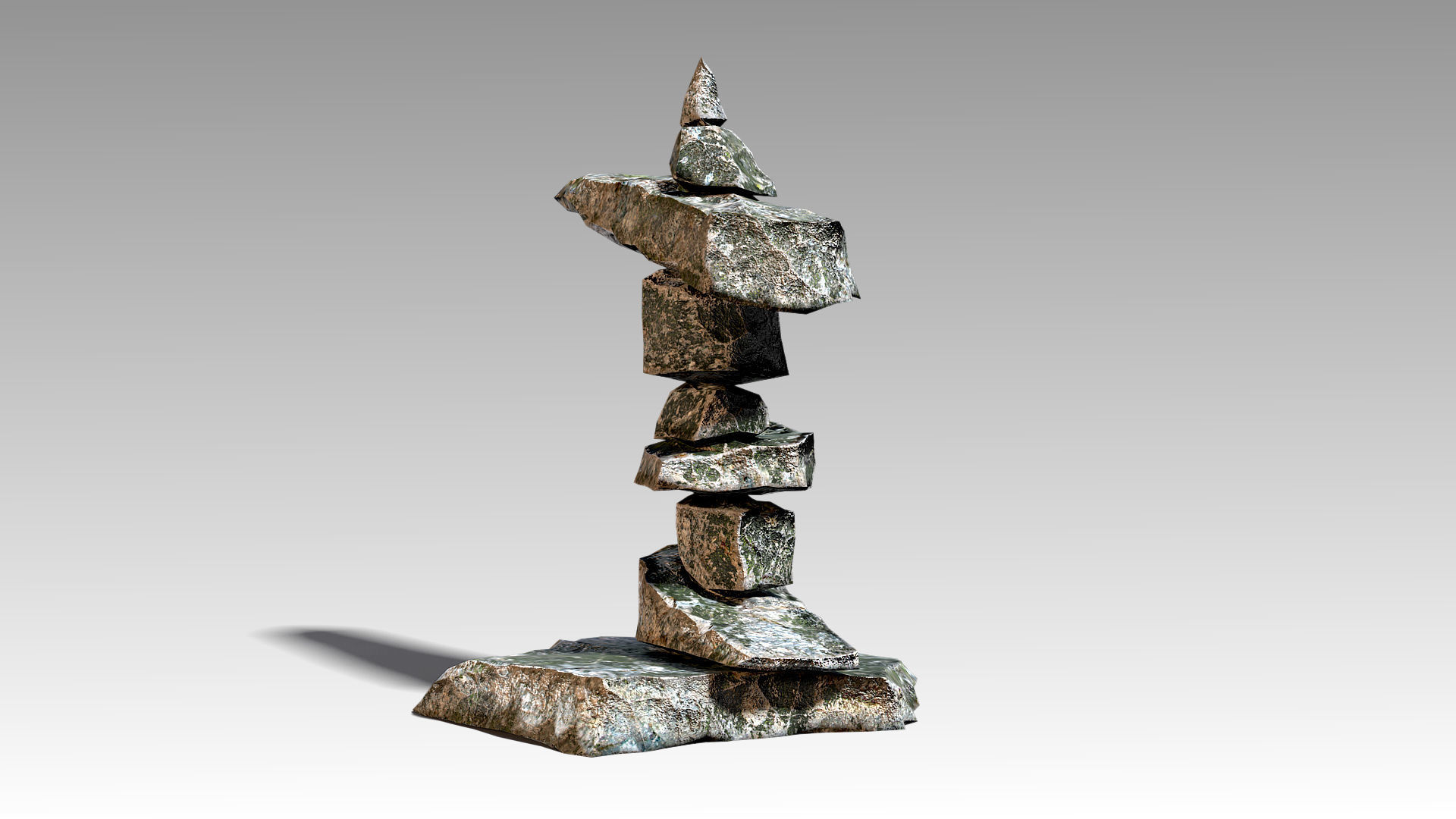 Stone 11 Set 01 PBR Low-poly 3D model_4