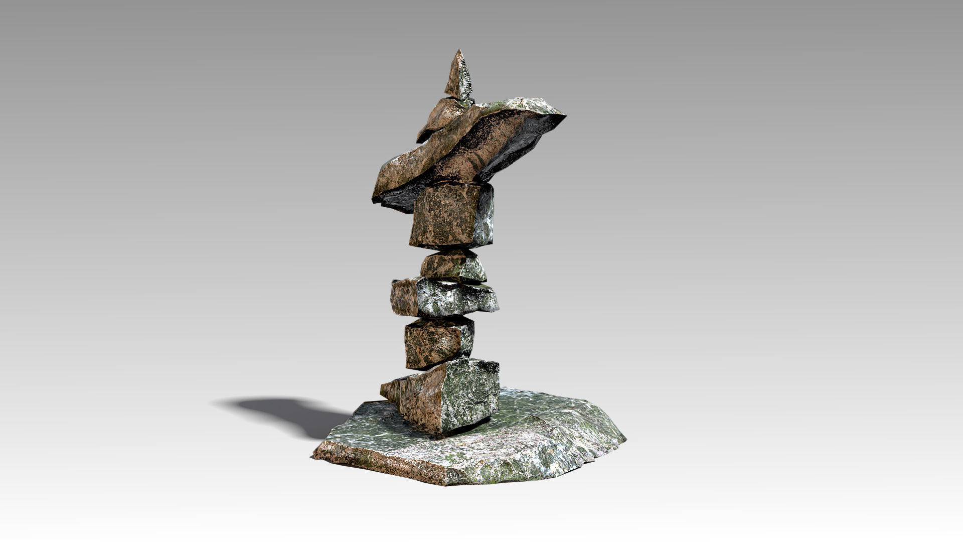 Stone 11 Set 01 PBR Low-poly 3D model_2