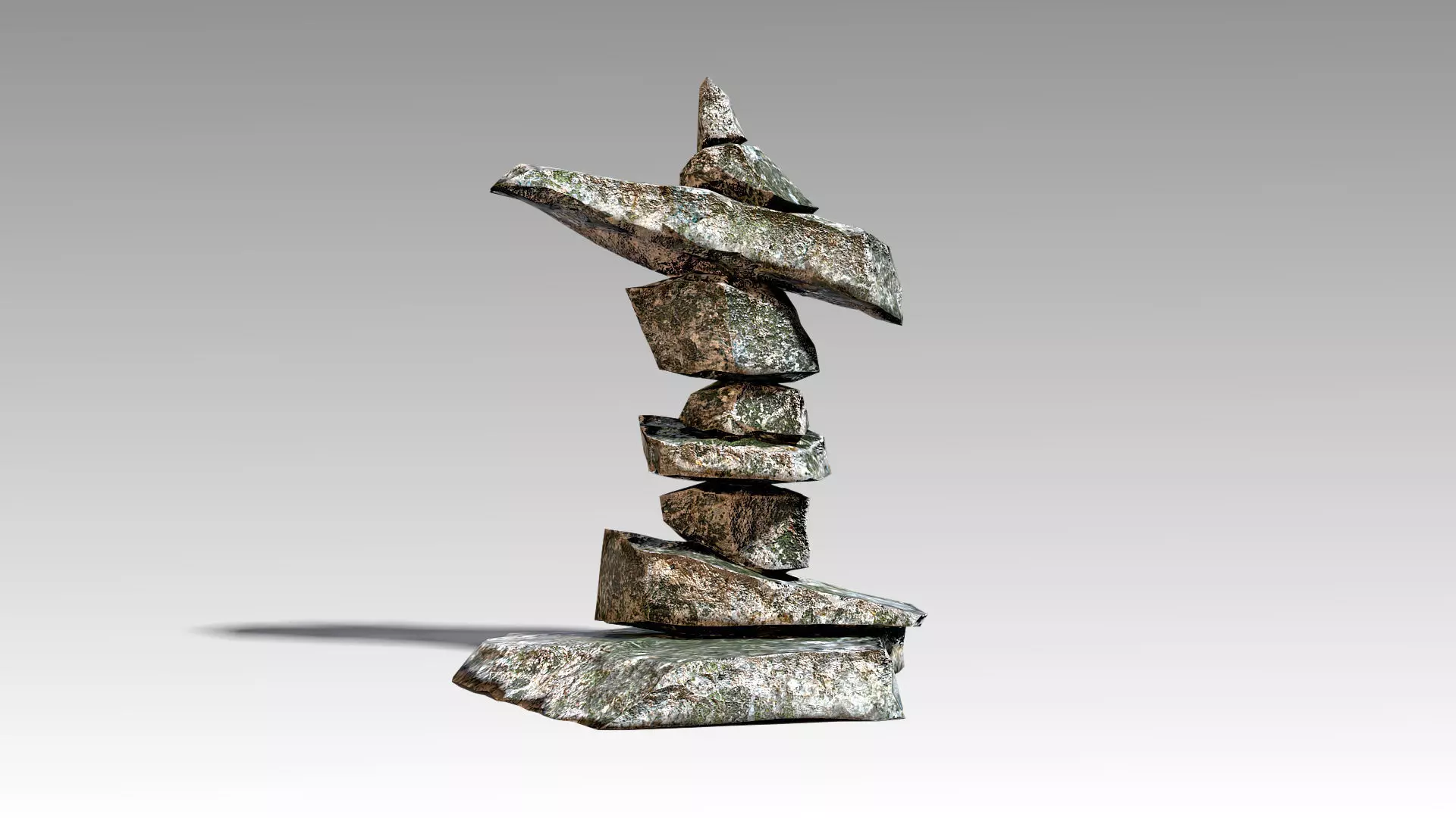 Stone 11 Set 01 PBR Low-poly 3D model_0