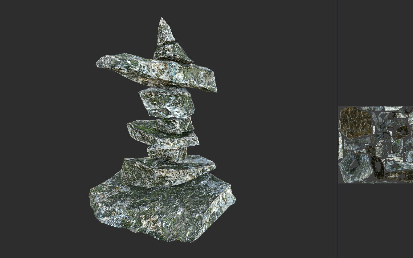 Stone 11 Set 01 PBR Low-poly 3D model_29
