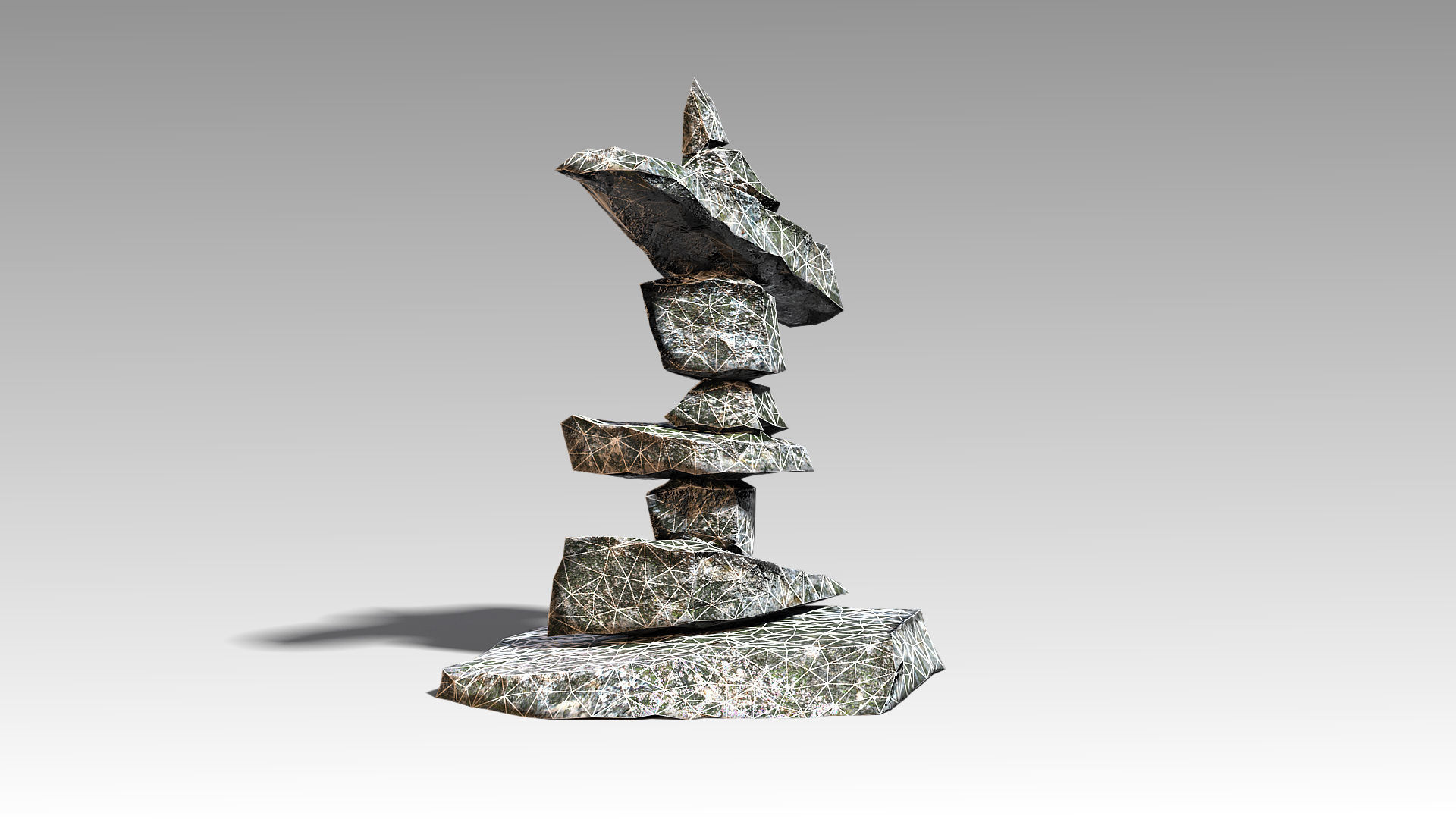 Stone 11 Set 01 PBR Low-poly 3D model_15