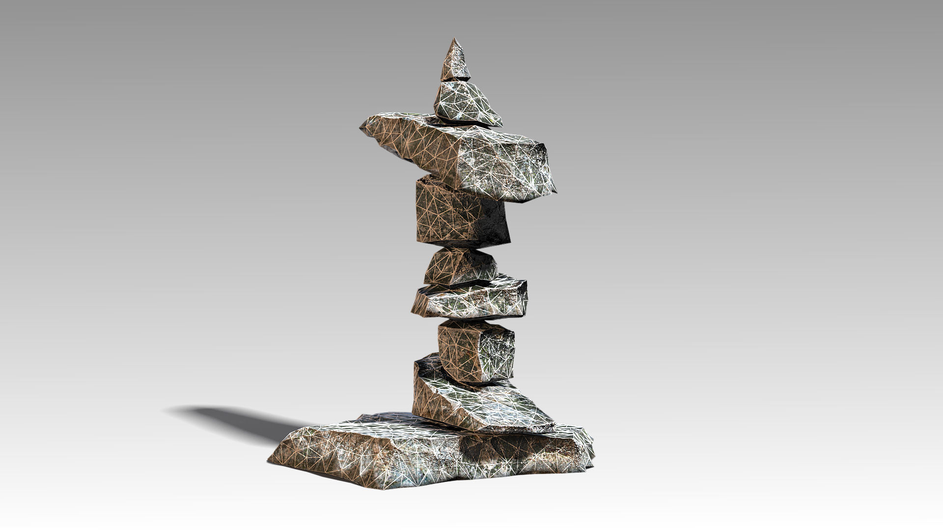 Stone 11 Set 01 PBR Low-poly 3D model_17