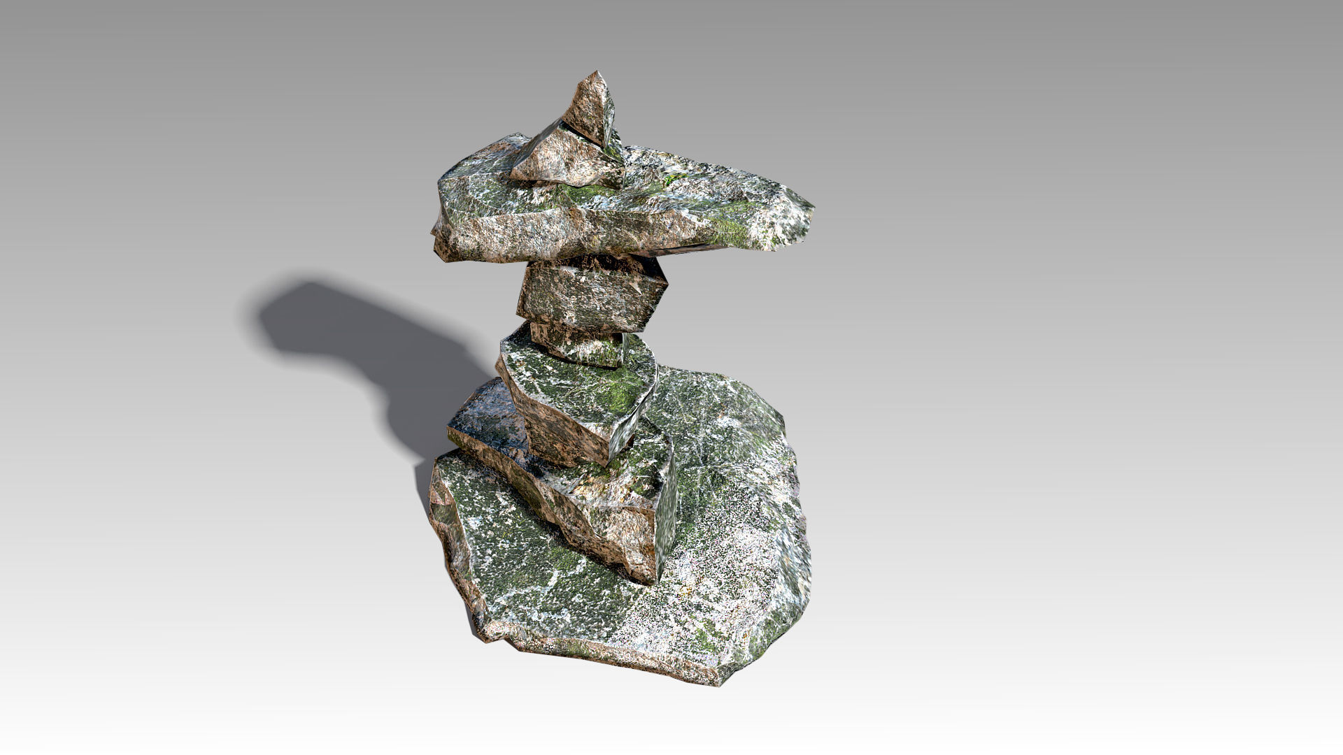 Stone 11 Set 01 PBR Low-poly 3D model_7
