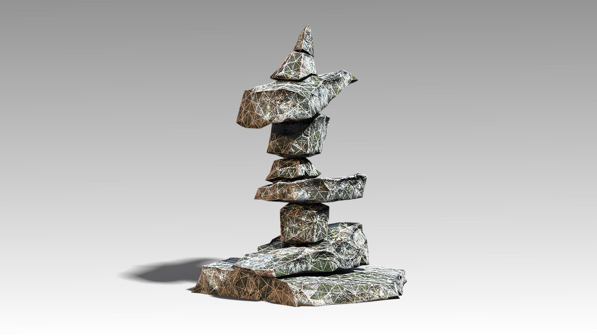 Stone 11 Set 01 PBR Low-poly 3D model_18