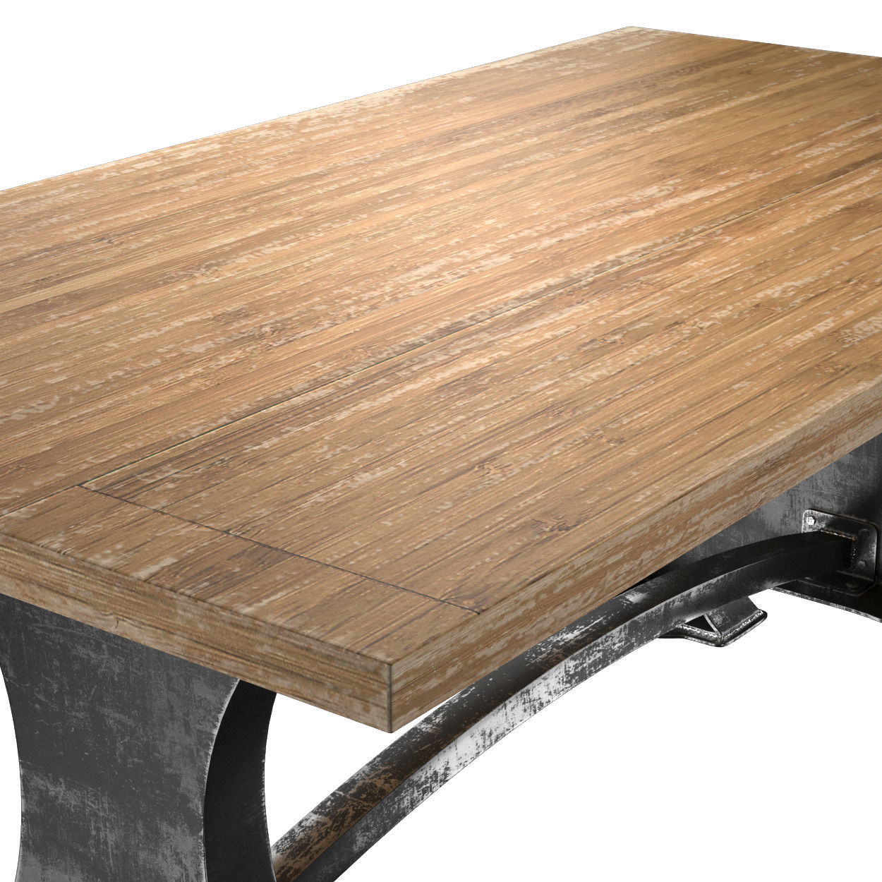 Roberto Dining Table and bench 3D model_3