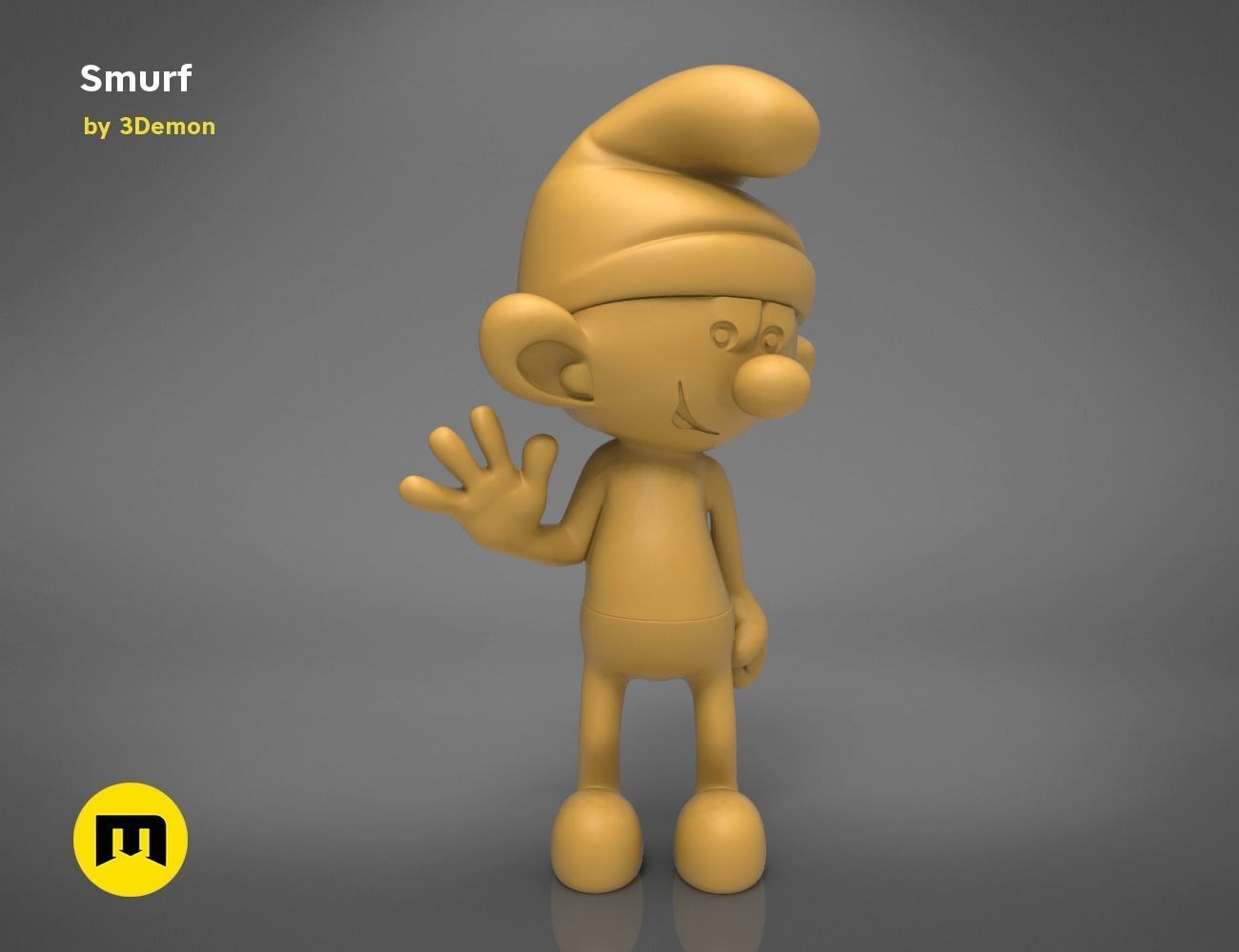 Smurf Model 3D print model_12