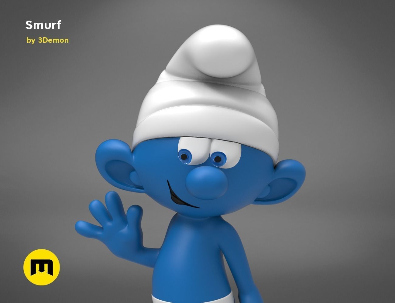Smurf Model 3D print model_8