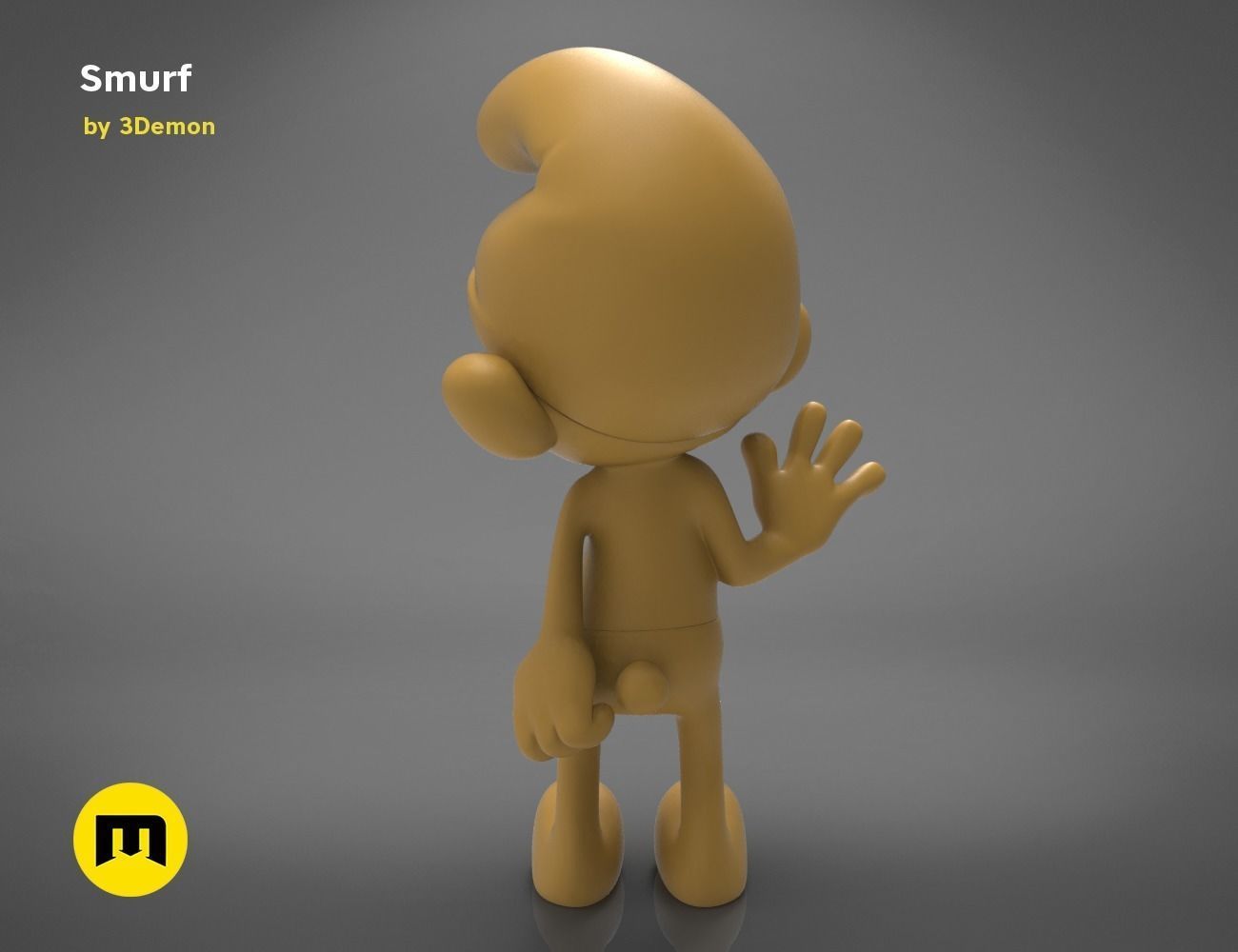 Smurf Model 3D print model_13