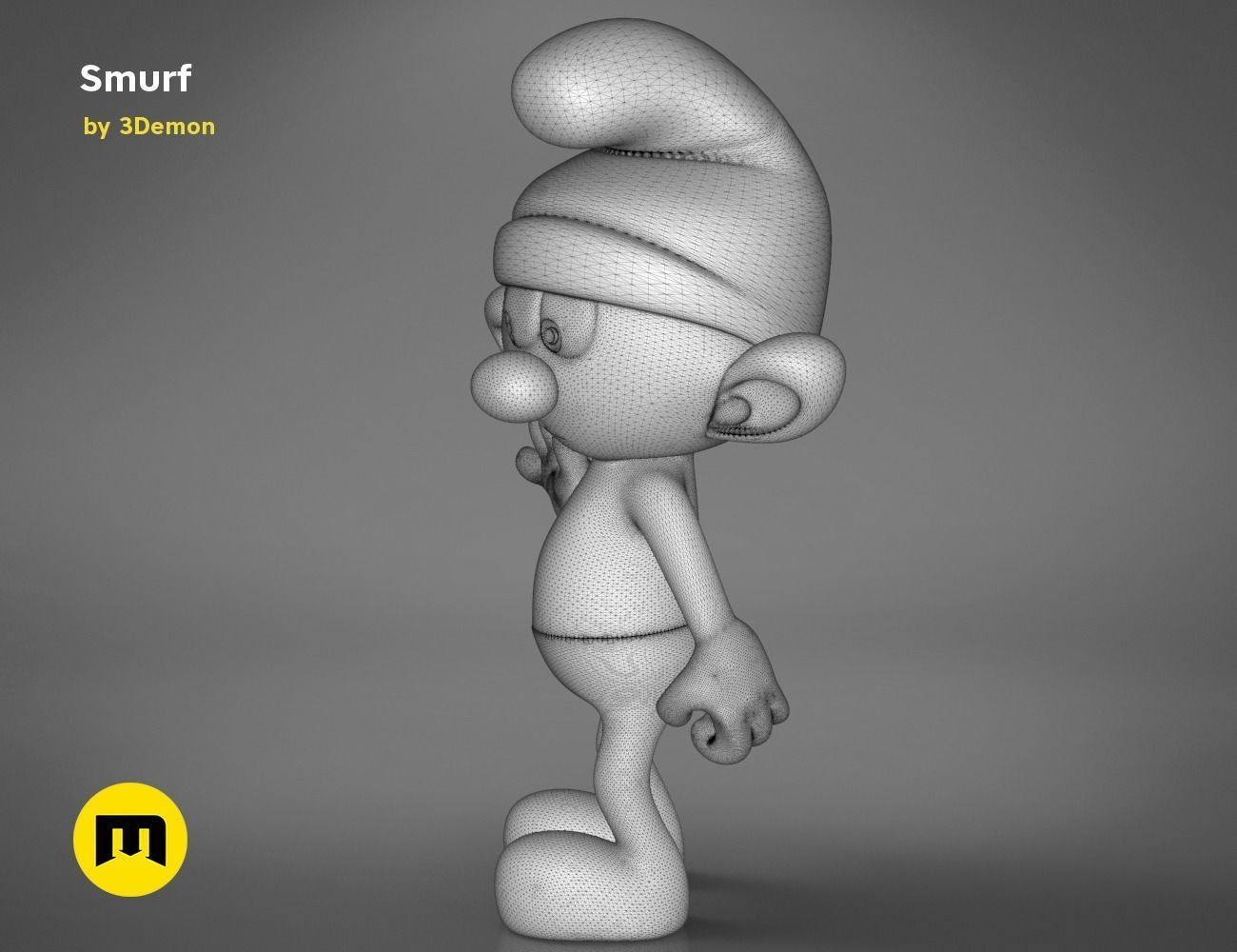 Smurf Model 3D print model_16