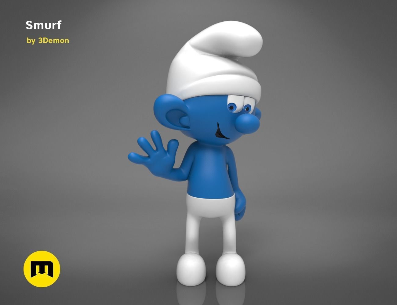 Smurf Model 3D print model_7