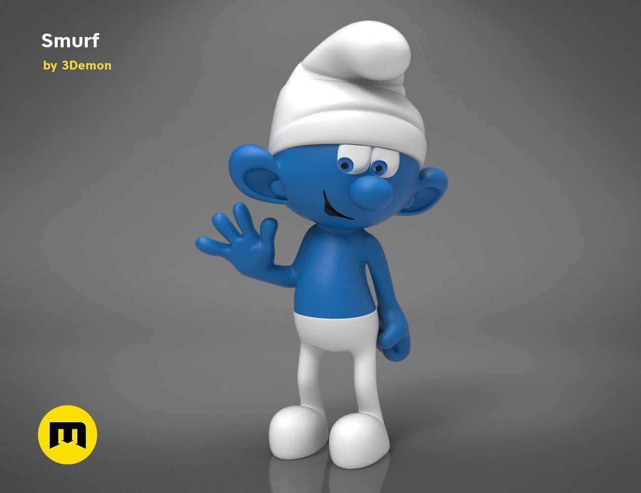 Smurf Model 3D print model_5