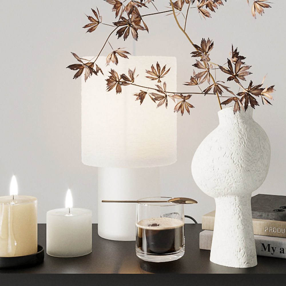 Autumn decorative set 3D model_3