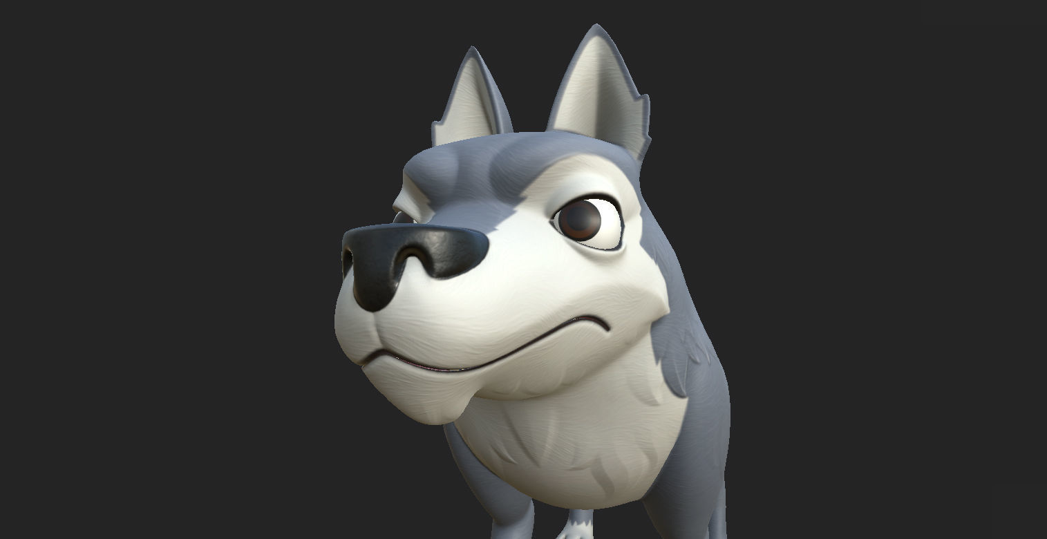 Wolf Character 3D model_16