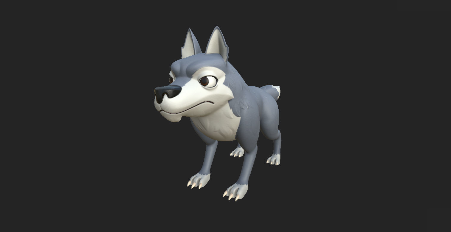 Wolf Character 3D model_5