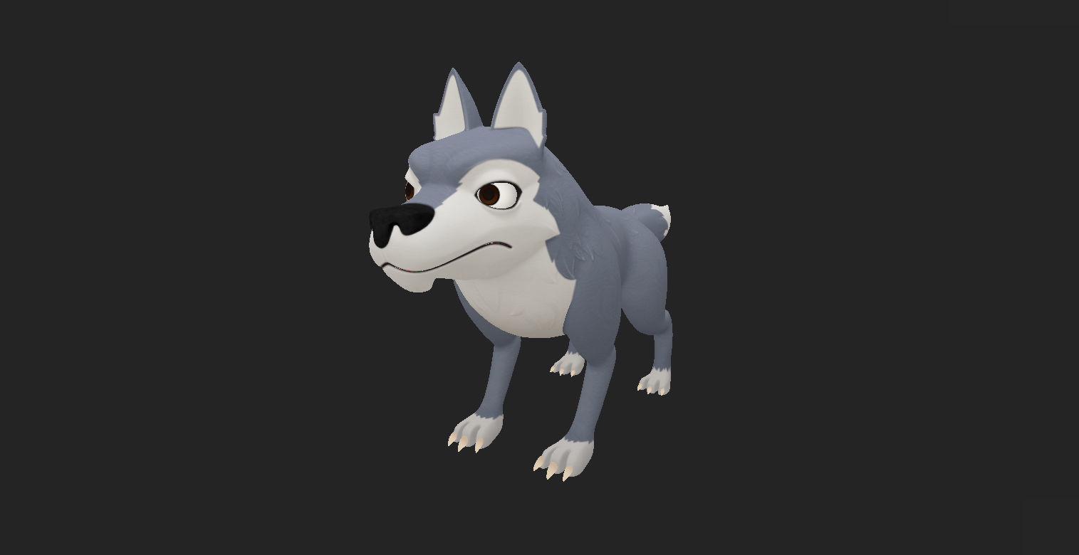 Wolf Character 3D model_6