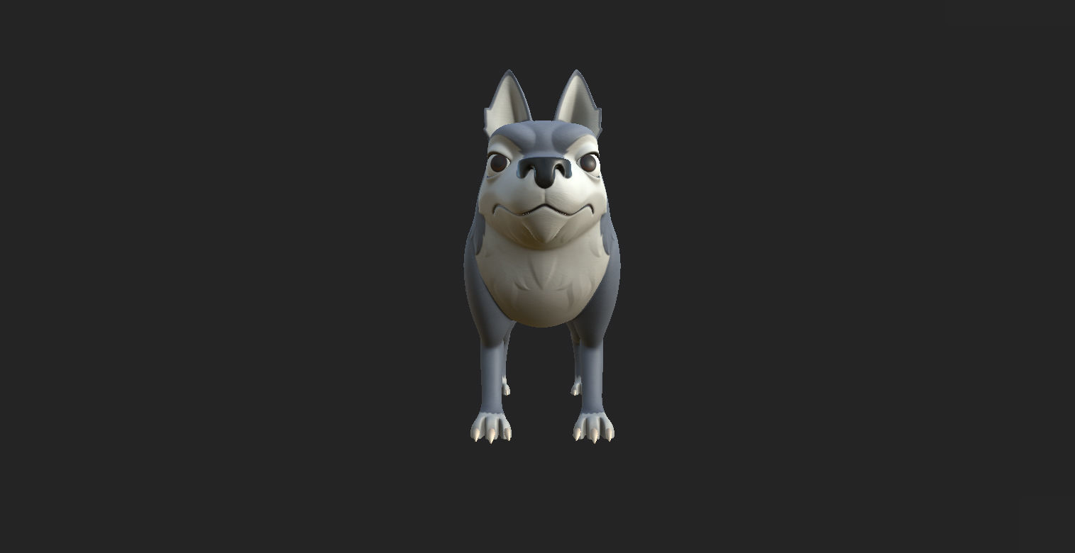 Wolf Character 3D model_9