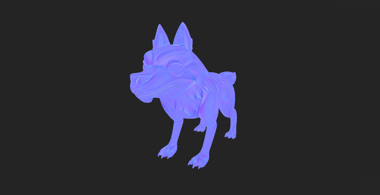 Wolf Character 3D model_7
