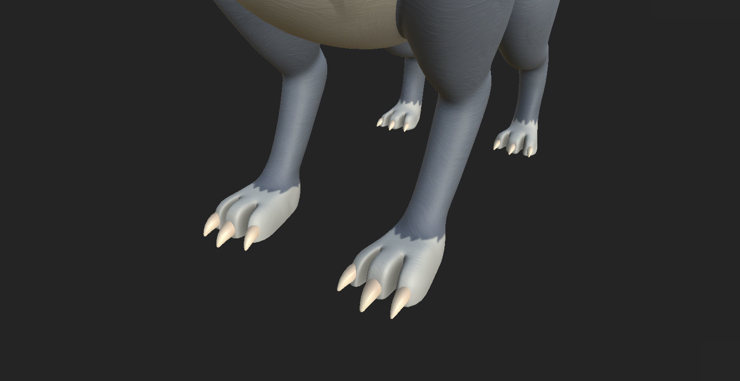 Wolf Character 3D model_15