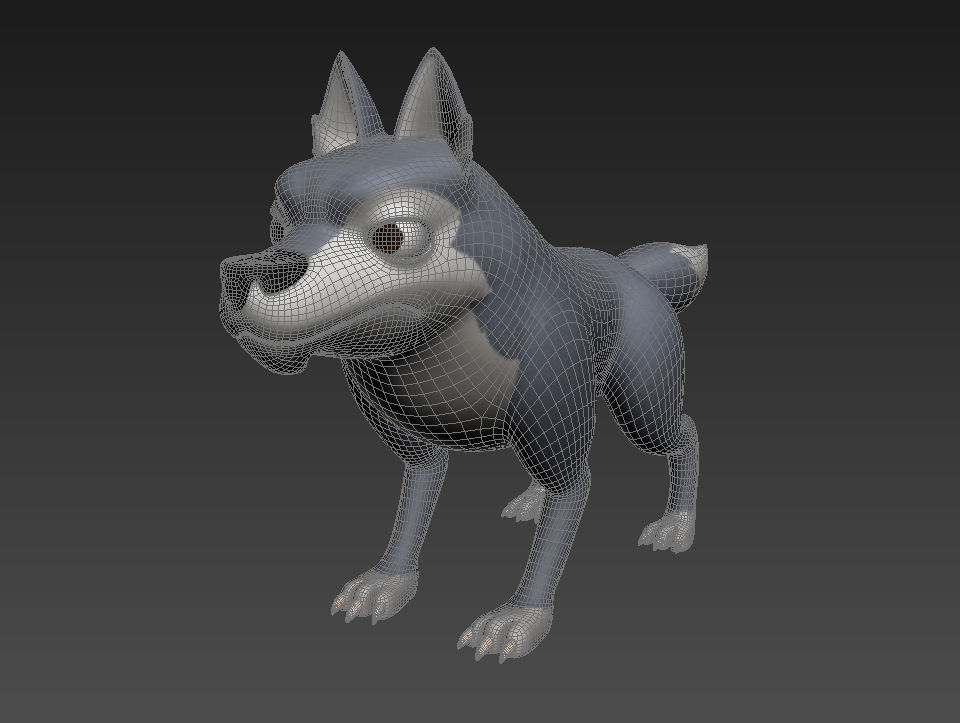 Wolf Character 3D model_3